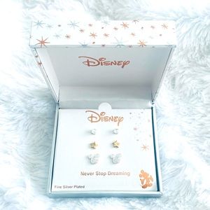 Disney Mickey Mouse “NEVER STOP DREAMING” Earring Set NWT